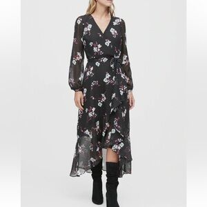 NWT Banana Republic Floral Ruffle Maxi Dress - 4P